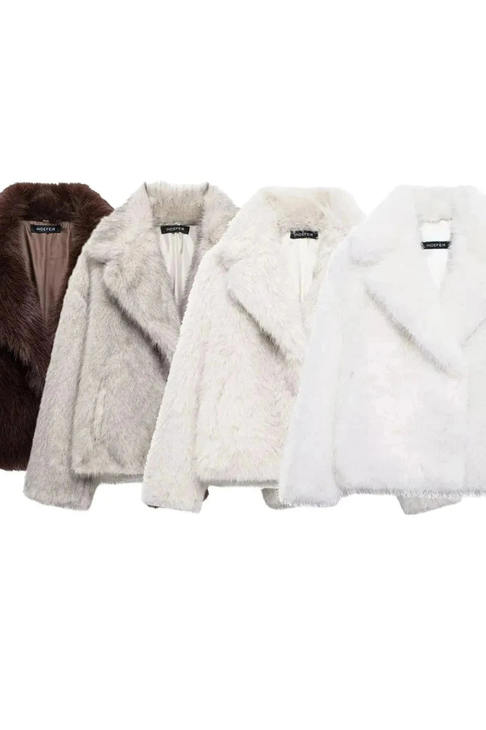 Chic faux leather fur short coat designed for warmth and comfort, perfect for casual outings. Regular fit with thick cozy mat