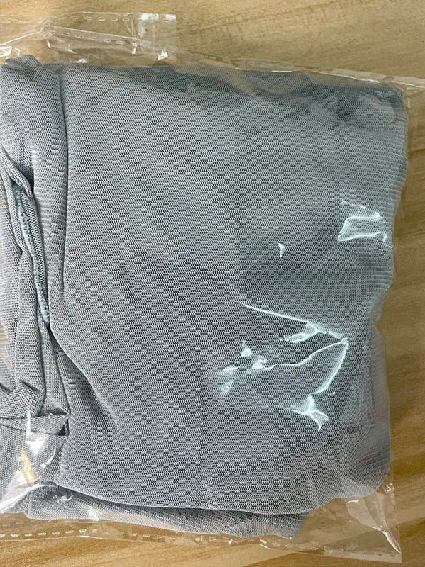 Light grey sheer long sleeve turtleneck lace crop top with a slim fit and pullover style. Ideal for layering.