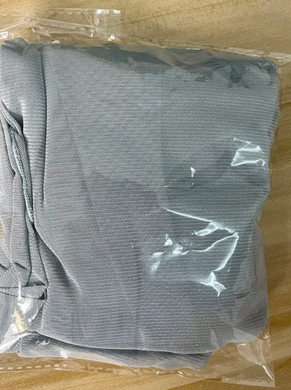 Light grey sheer long sleeve turtleneck lace crop top with a slim fit and pullover style. Ideal for layering.