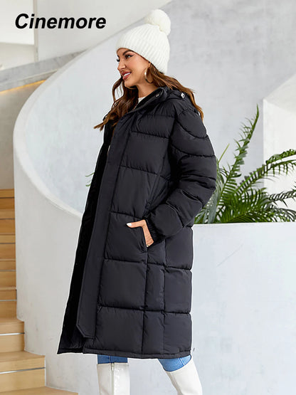 Women’s Winter Jacket - Warm Long Hooded Parka-1