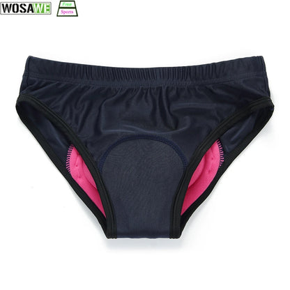 Wosawe Women's Cycling Underwear 3D Padded Shockproof Mountain