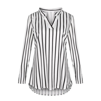 New Fashion Maternity Blouses Long Sleeve Striped Nursing Tops