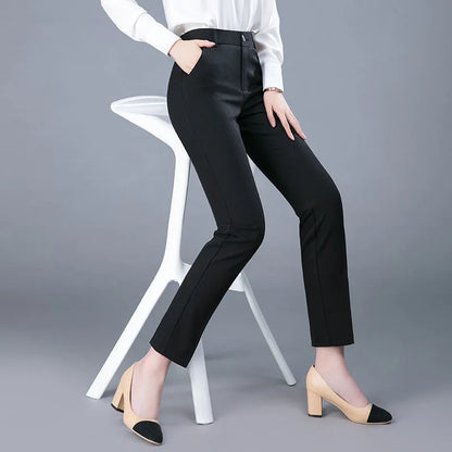 New Formal Pencil Pants Women's High Waist Classic Straight