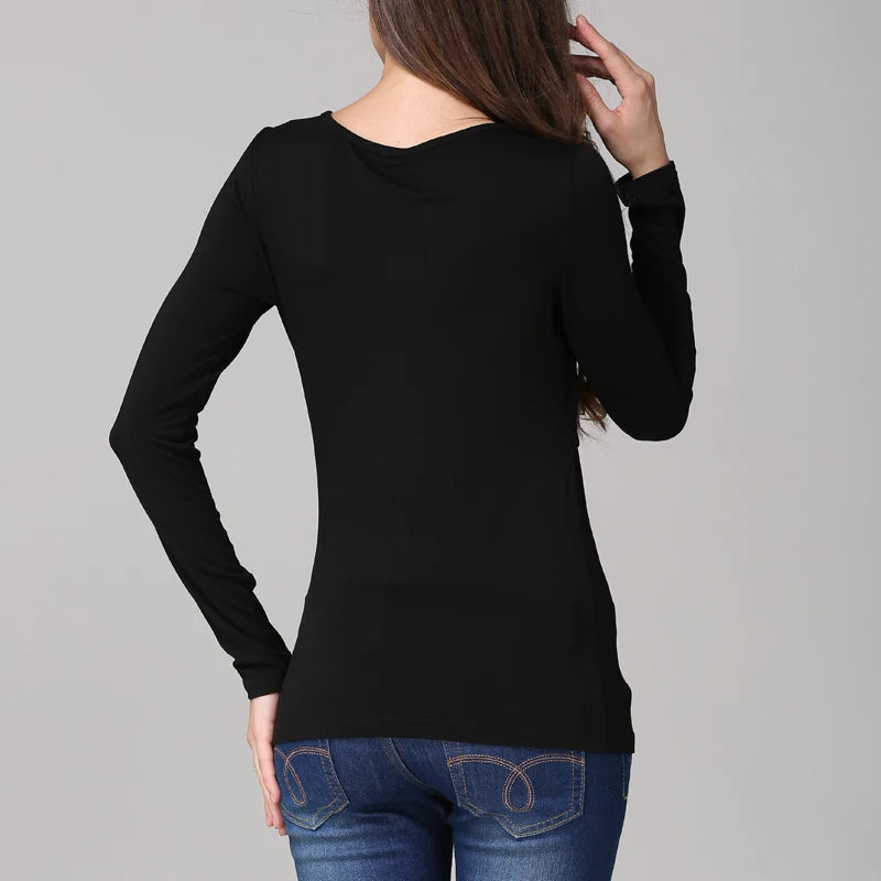 Autumn Pregnancy Maternity Top - Long Sleeve Breastfeeding