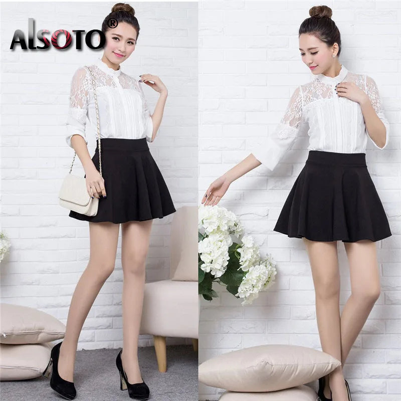 Winter And Summer Style Brand Women's Skirt Elastic Faldas