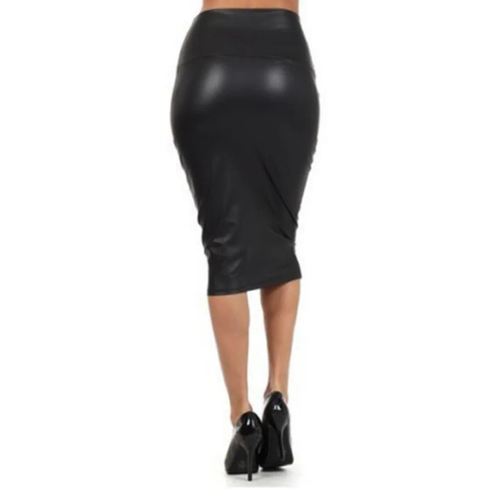 High Waist Pencil Skirts Club Vintage Bodycon Midi Skirt