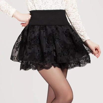 Zuolunouba Summer Slim Preppy Skirt Women's Bow Mini Tutu Style