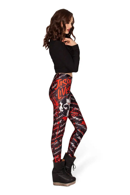 Ladies Women's Skull Legging Jeggings Fitness Printed Leggings