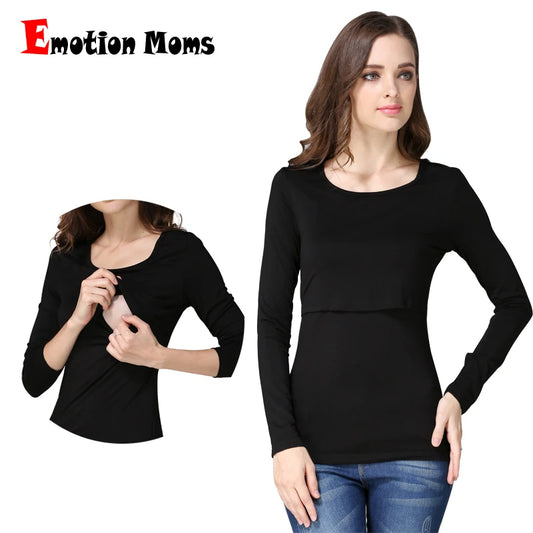 Autumn Pregnancy Maternity Top - Long Sleeve Breastfeeding