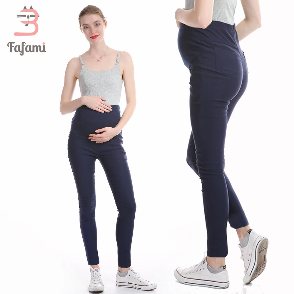 Maternity Pencil Pants - Skinny Trousers for Pregnant Women