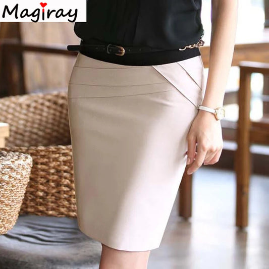 Women's Pencil Skirt, High Waist, Above Knee, Casual, Office, Ladies