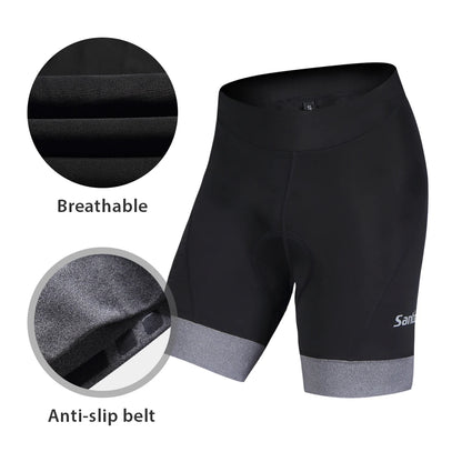 Santic Women's Cycling Shorts Shockproof Anti-Pilling Riding Shorts