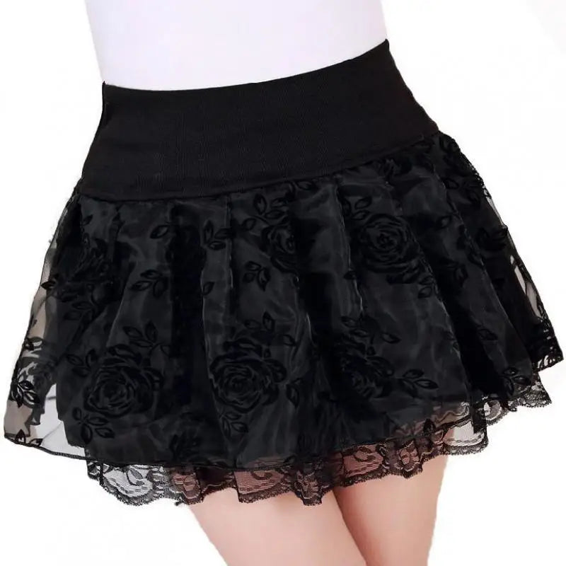 Zuolunouba Summer Slim Preppy Skirt Women's Bow Mini Tutu Style