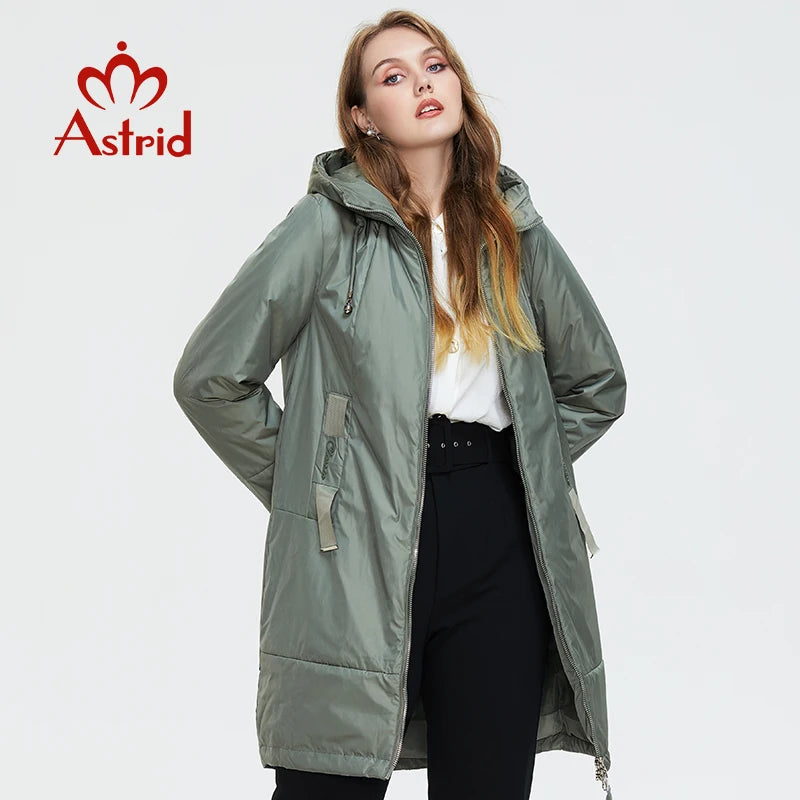 Women’s Winter Jacket - Mid-Length Hooded Parka