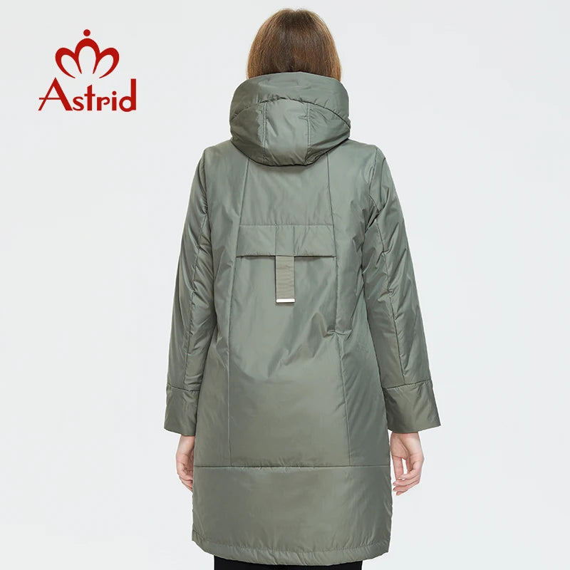 Women’s Winter Jacket - Mid-Length Hooded Parka