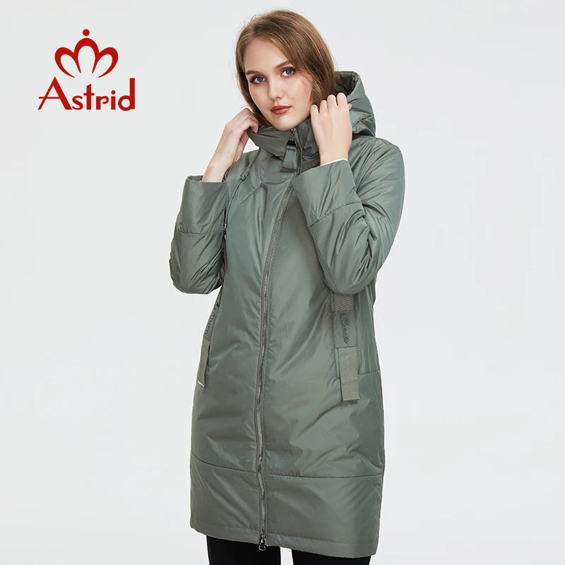 Women’s Winter Jacket - Mid-Length Hooded Parka