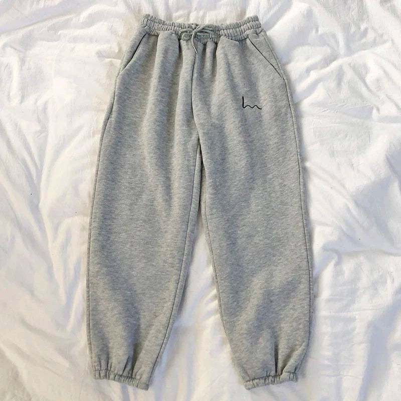 Joggers Fleece Warm Pants Autumn Winter Sweatpants Women