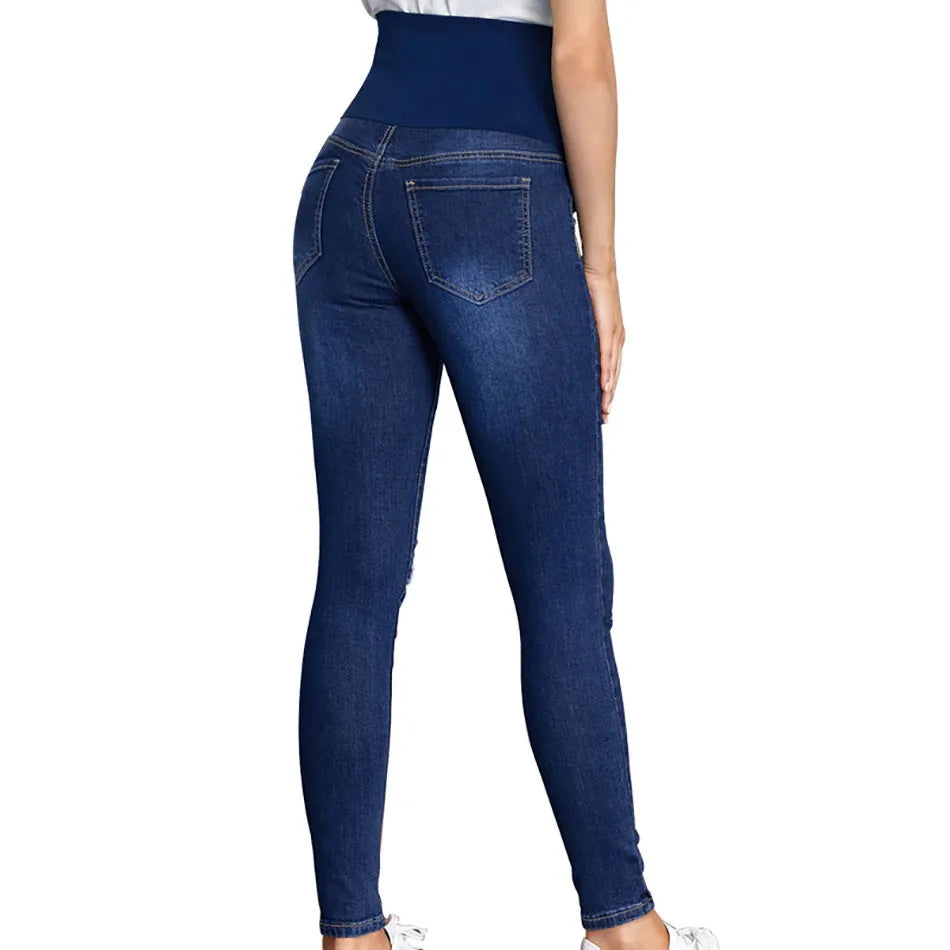 Denim Maternity Jeans - Straight Long Pregnancy