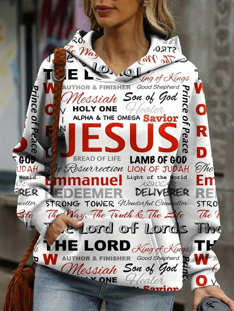 Christian Hoodie - Fashion Letter Print Sweatshirt-1