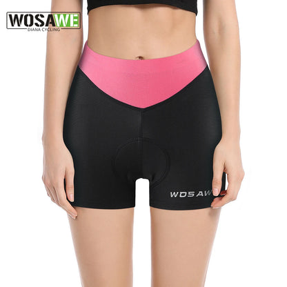 Wosawe Women's Cycling Shorts Summer Padded Cycling Under Shorts