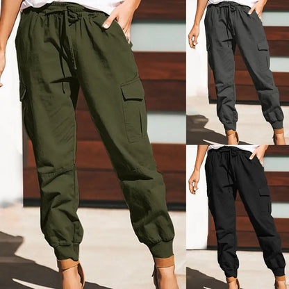 Summer New Women's Solid Harem Pants Korean Fashion Casual