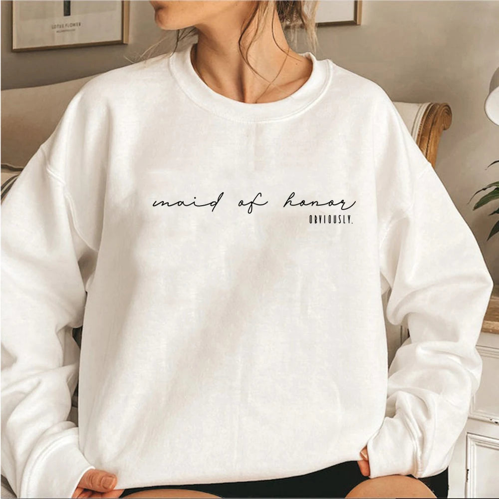 Maid of Honor Sweatshirt - Bridal Hoodies Gift