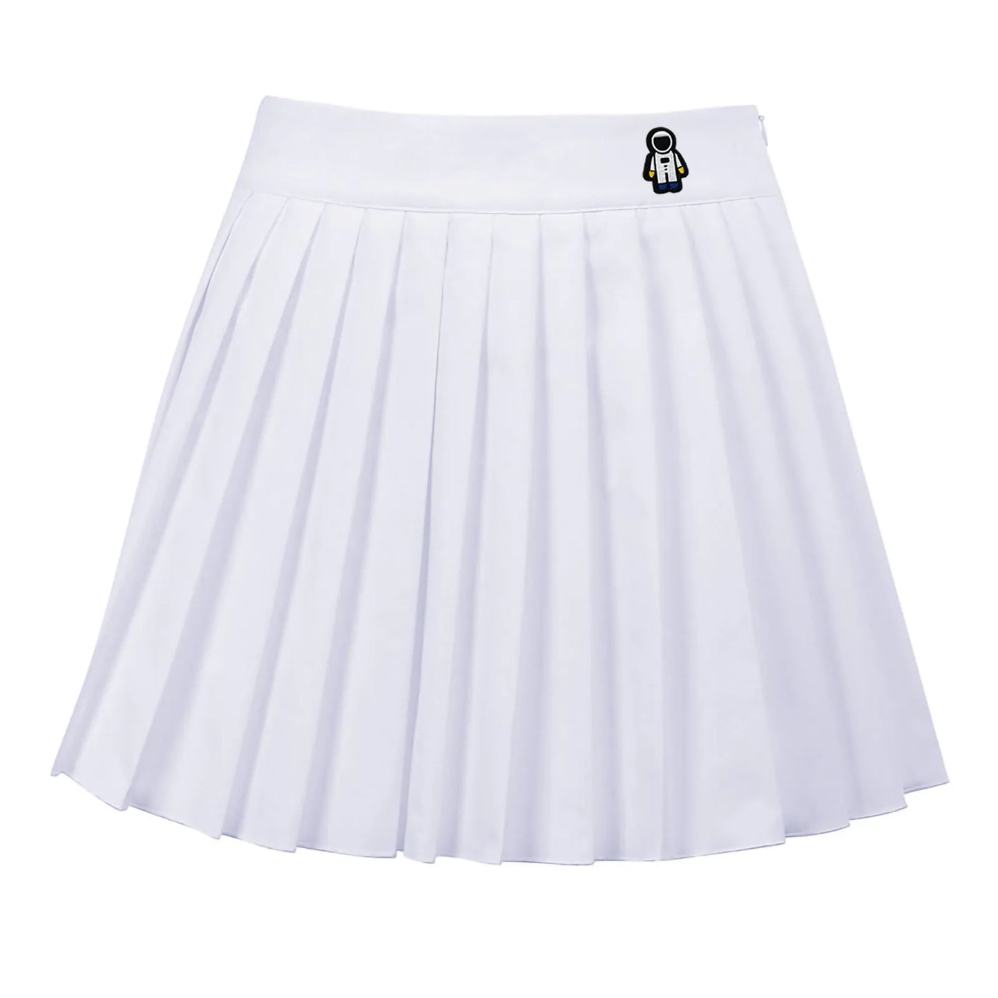 White Pleated Skirts Short Elastic Waist Mini Skirts Sexy