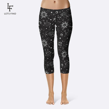 New Arrival 3D Galaxy Print High Waist Fitness Leggings