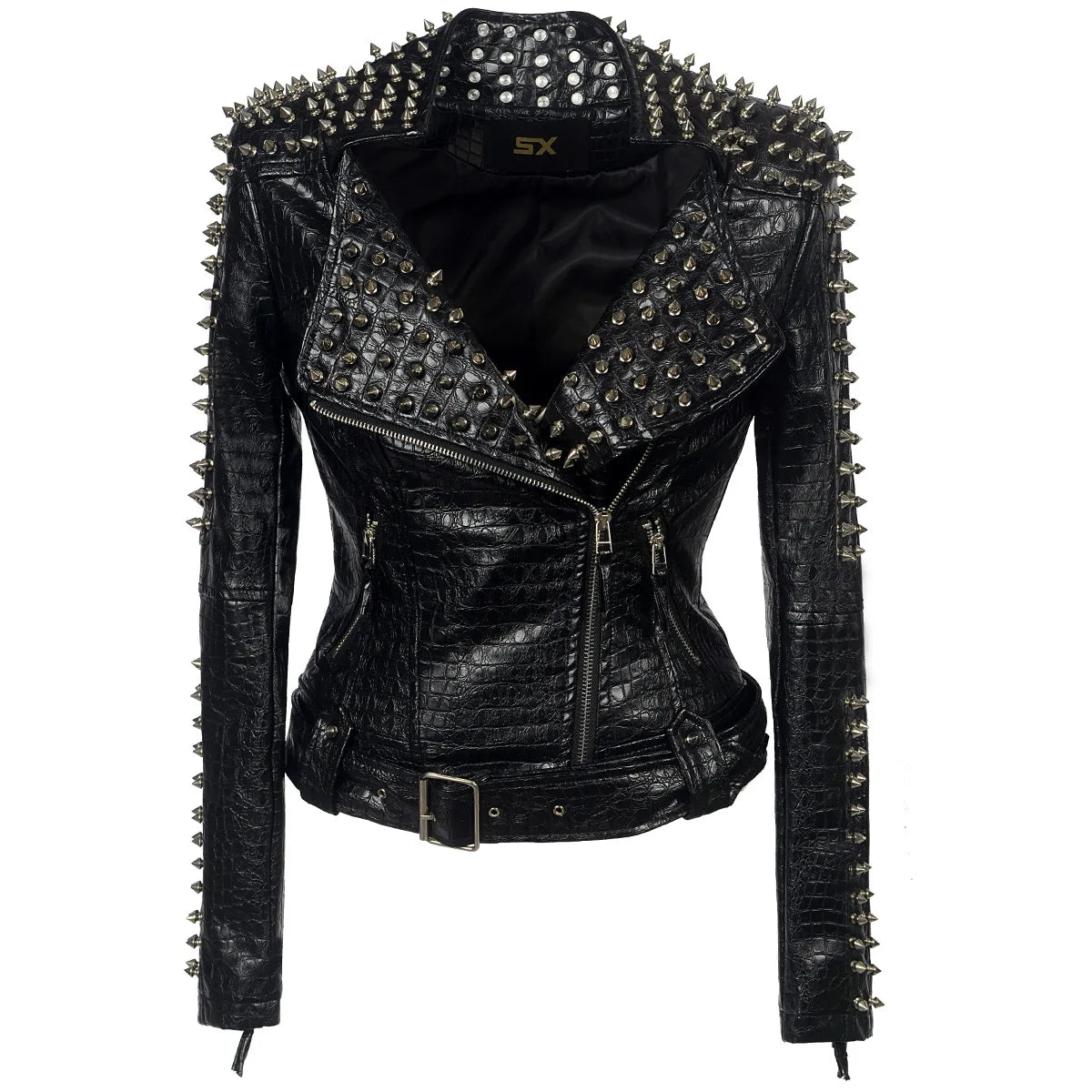 Steampunk Leather Jacket - Short Gothic PU Coat