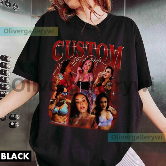 Custom Bootleg Rap T Shirt Photo Vintage 90s Your Own Idea Insert Design TA