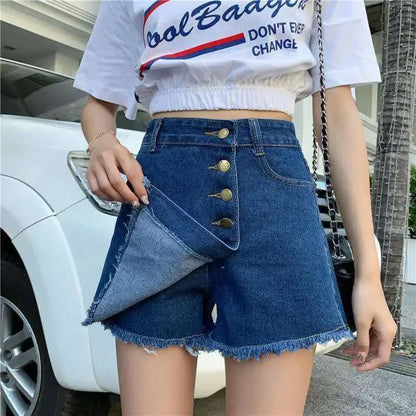 Short Pants Women's To Wear Loose Shorts Baggy Jeans Culotte Denim Hot Harajuku