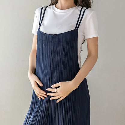 Summer Overall Maternity Clothes - Loose Cropped Chiffon Pants