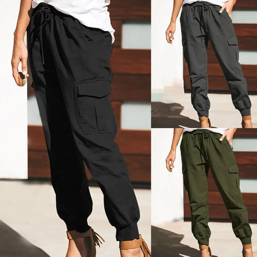 Summer New Women's Solid Harem Pants Korean Fashion Casual