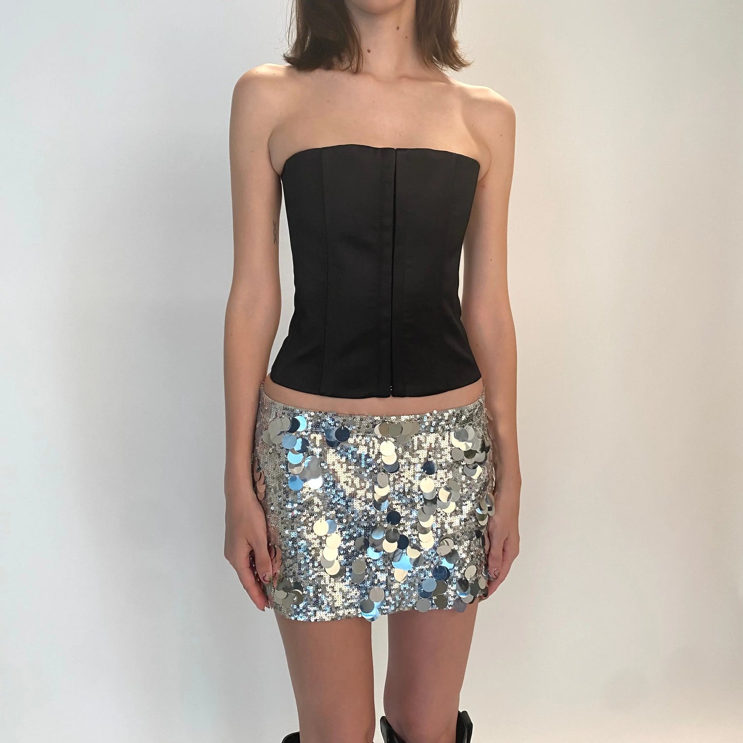 Women's Mini Skirts Sexy Hot Girl Sequined Sheath Skirt