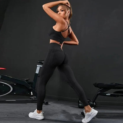 Seamless Yoga Set Sportswear Gym High Waist Suits