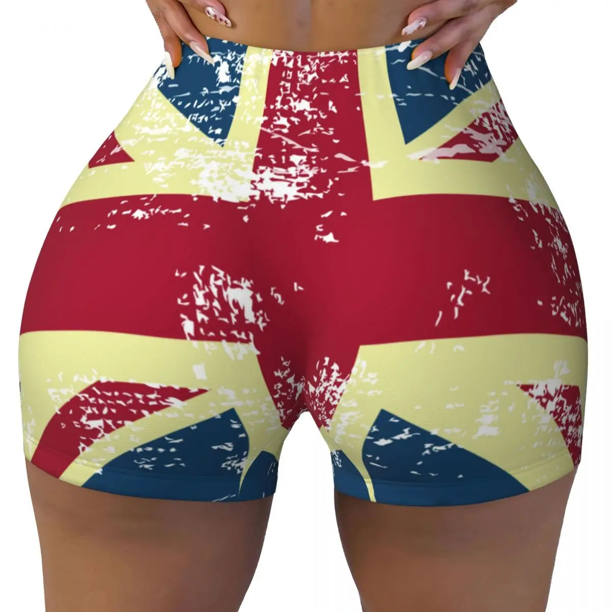 Tight Hip Sports Shorts British Flag Vintage Fitness