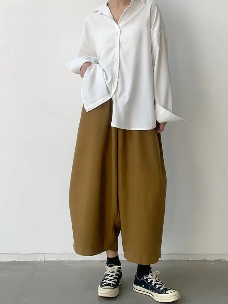 Autumn Casual Harem Pants High Waisted Retro Sweatpants