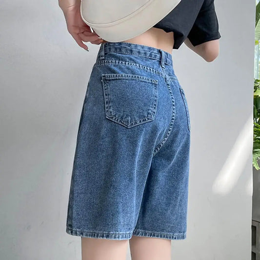 High Waist Shorts Retro High Waist Denim Shorts Women