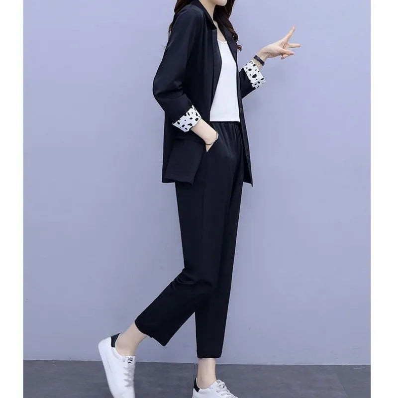 Women’s Summer Blazer Set - Casual Thin Matching