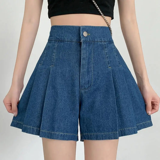 Vintage Denim Mini Skirts Women's Summer Sexy