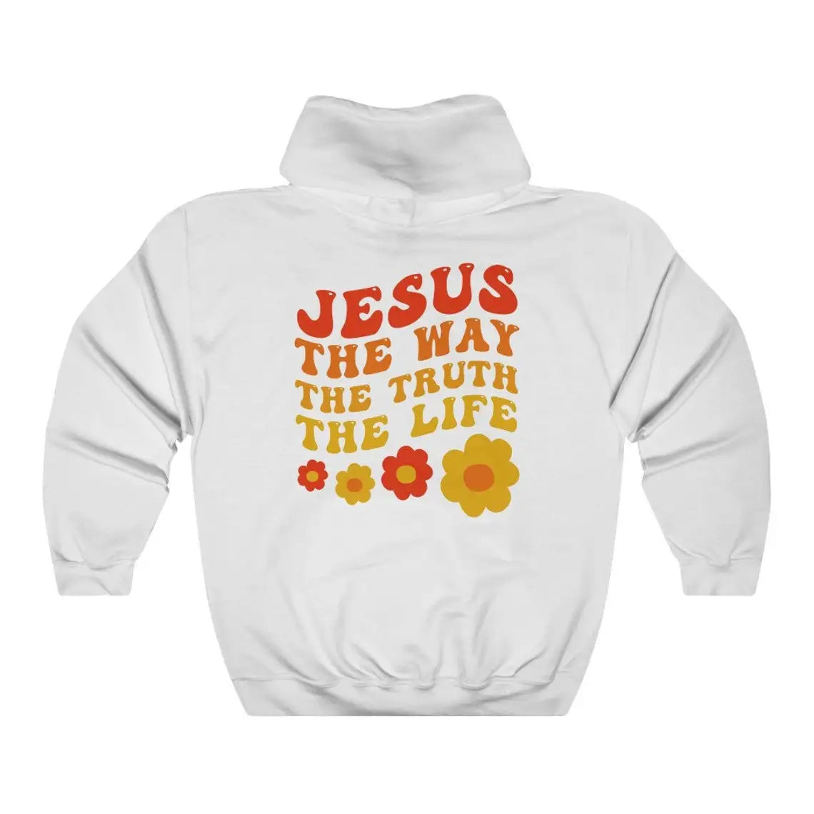 Jesus The Way The Truth The Life Hoodie: Retro Women's Long Sleeve Christian Pullover