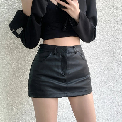 American Retro Slim Waist Versatile Shorts Skirt Women's