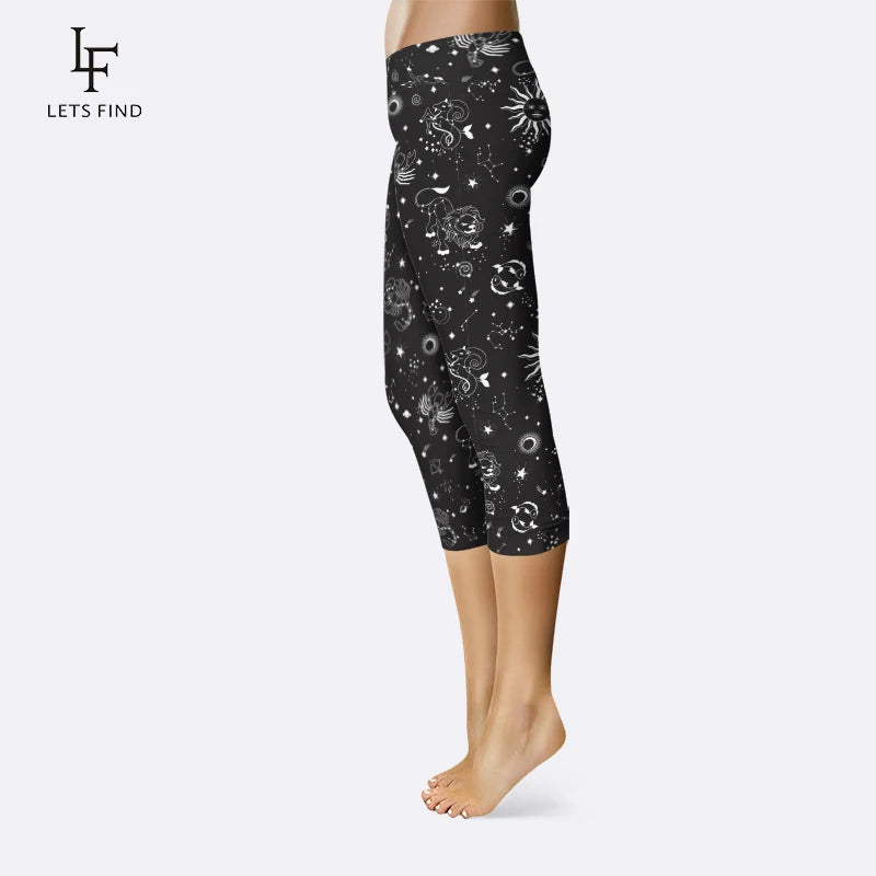 New Arrival 3D Galaxy Print High Waist Fitness Leggings