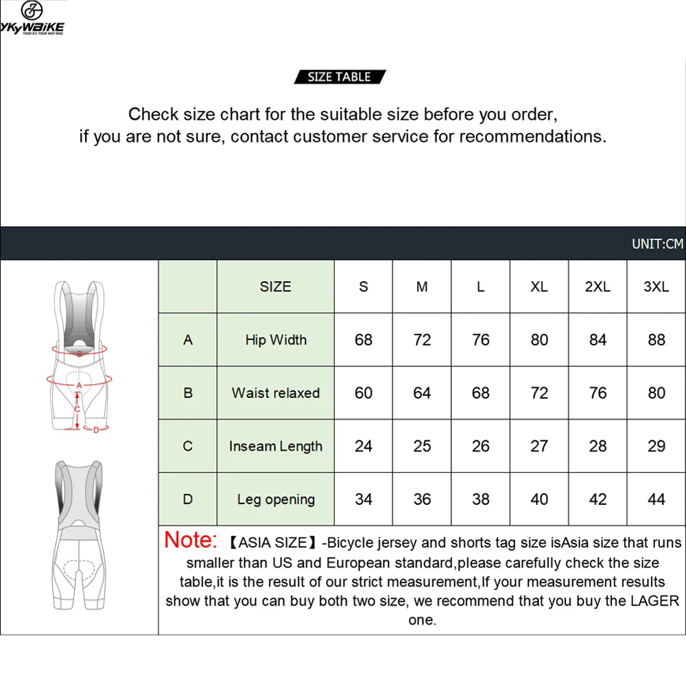 Ykywbike Cycling Bib Shorts Men Outdoor Wear Bike Ride 6 Hours