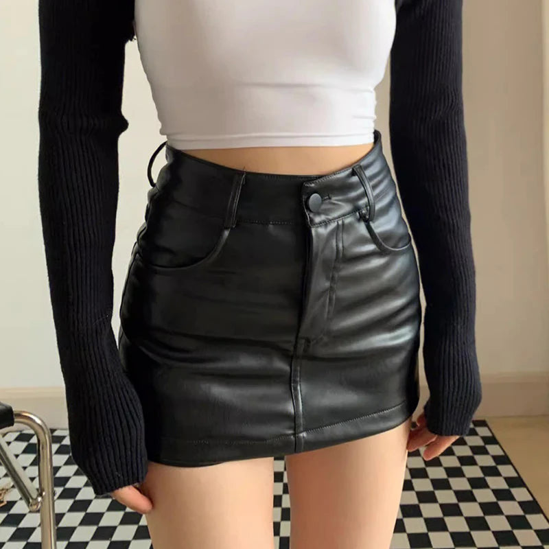 American Retro Slim Waist Versatile Shorts Skirt Women's