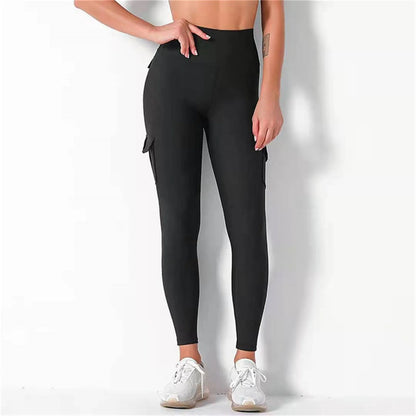 Horse Riding Leggings Sports Tights Solid Color Jeggings Running