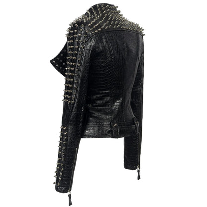 Steampunk Leather Jacket - Short Gothic PU Coat