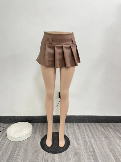 Mini Skirt Cute Sexy Dress Y2K Streetwear High Waist