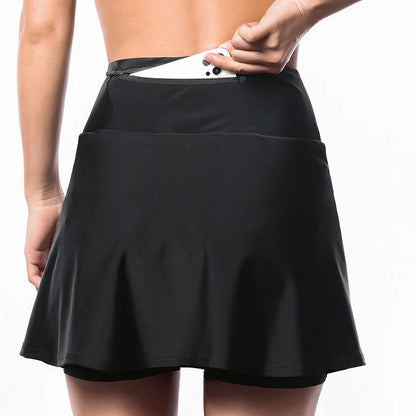 Women's Cycling Skirt 2-In-1 Silicone Sponge Pad Bike Shorts