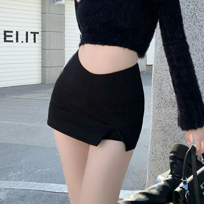 Women's Sexy Split Shorts Skirt Summer Korean High Waist